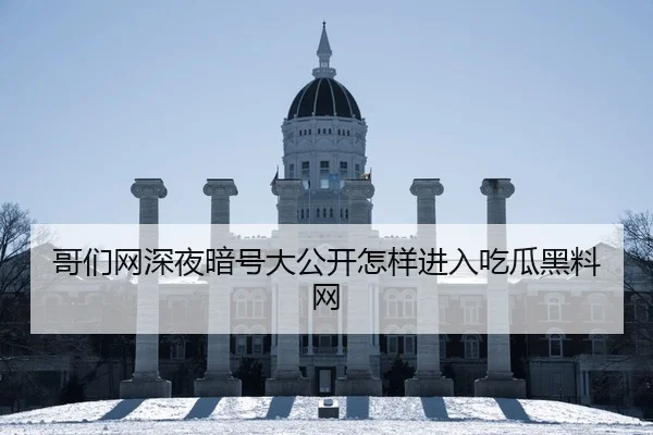 哥们网深夜暗号大公开怎样进入吃瓜黑料网